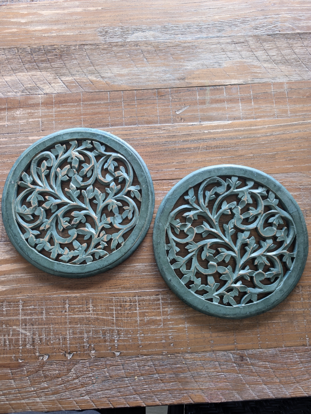 Wooden Trivets, Set Of 2